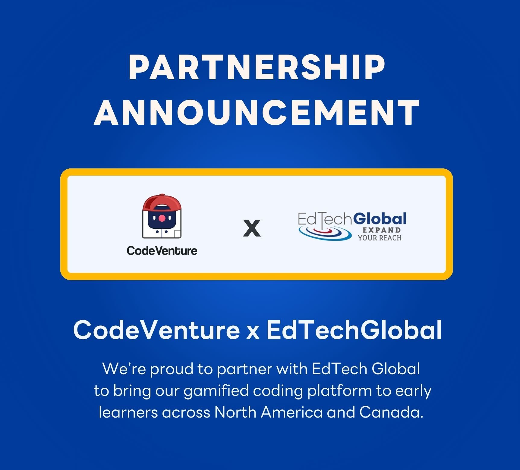 CodeVenture Partners with EdTech Global