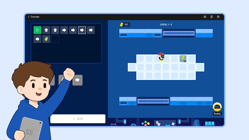 Phiêu lưu làm nhiệm vụ — rồi xây thế giới code của riêng mình!